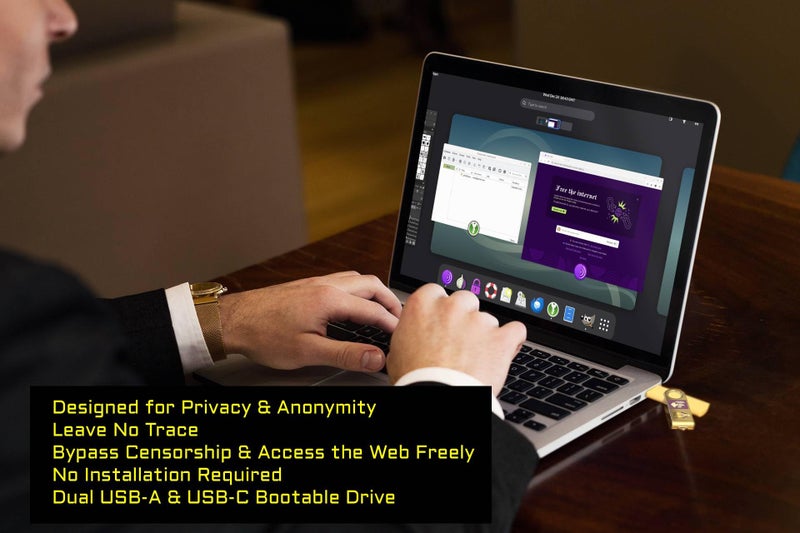TECH STORE ON Linux Tails Bootable USB Flash Drive for PC â€“ Anonymous Internet Access & Privacy-Focused Operating System â€“ Run Live on Any Computer Without Leaving Traces or Censorship - Image 3